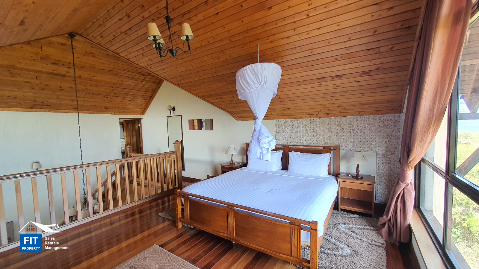 Villa for Sale, Great Rift Valley Lodge, Naivasha. This bright and airy villa has 3 bedrooms all En-suite and features hard wood floors. FIT PROPERTY