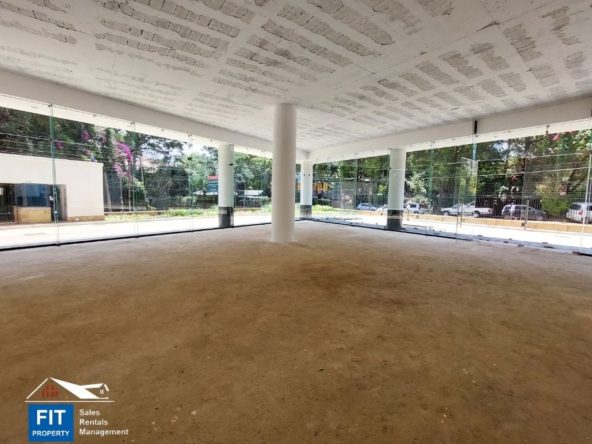 Showroom for Rent, Westlands, Nairobi. The building has ample parking. Renting at $1.5/ square foot per months. Service charge - KES 25/ SQFT