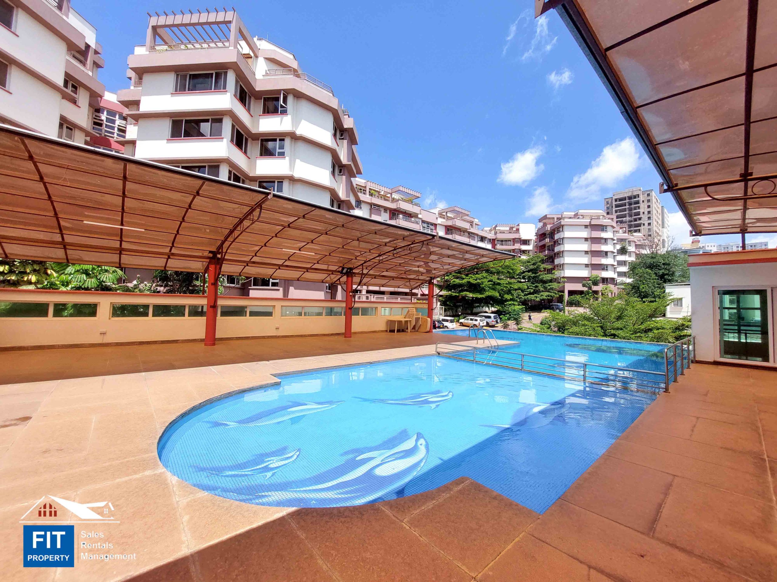 Luxurious 3 Bedroom Apartment in Parklands, Nairobi. Approximately 3000 sq ft. Has fully-equipped gym, a refreshing pool. Price: 35 Million FIT PROPERTY