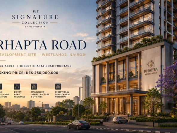 Development site on Rhapta Road in Westlands, Nairobi, offered by FIT Property.